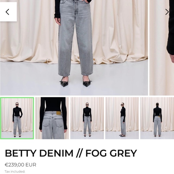 Haikure Betty jeans wide leg bright yellow size 25 low slung crop - Picture 2 of 11